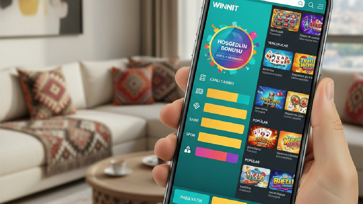 Winnit mobil casino arayüzü, kullanıcıların kolayca oyunlara erişmesini sağlar.